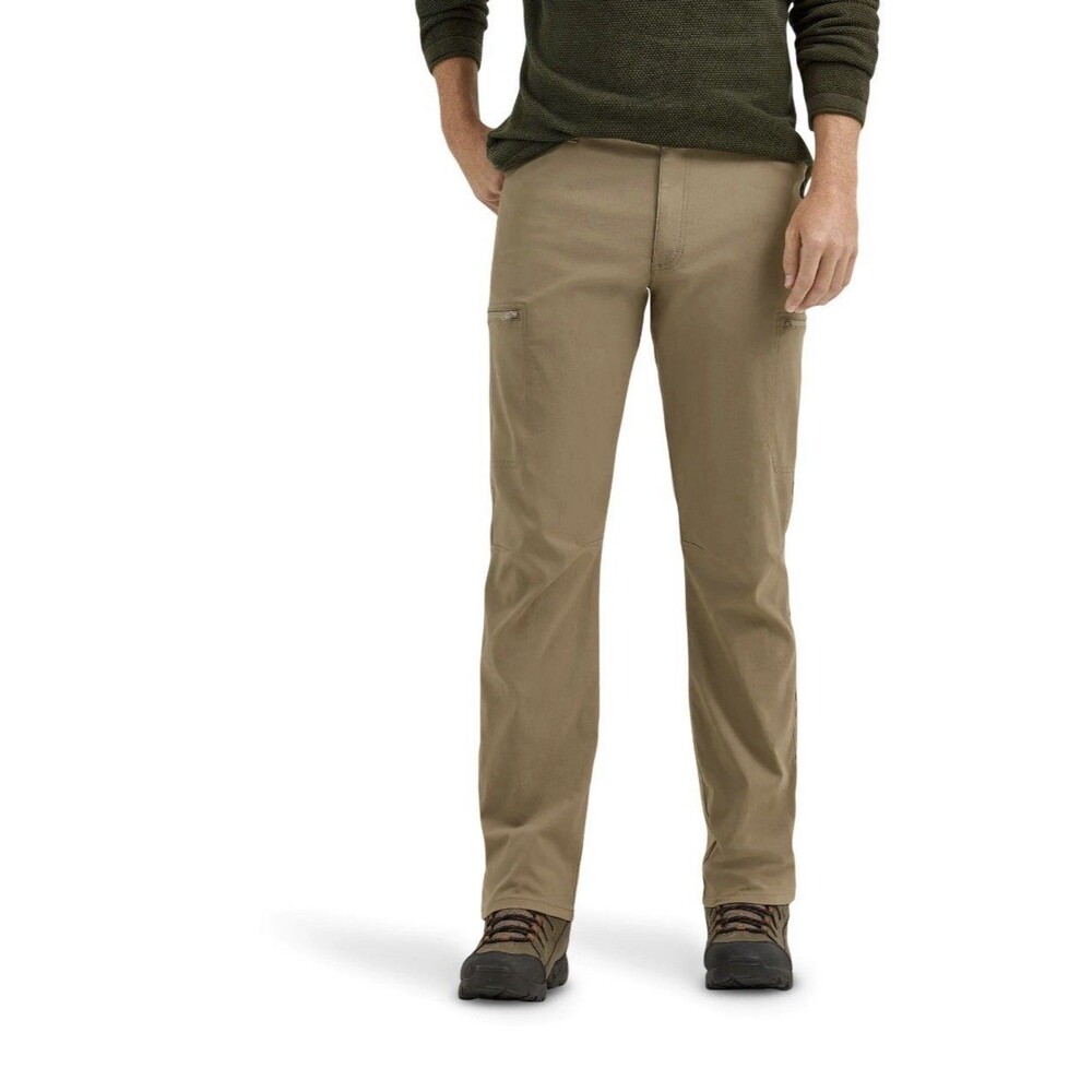 Wrangler Outdoor All Terrain Cargo Pant Mens 46x30 Fallen Rock NWT